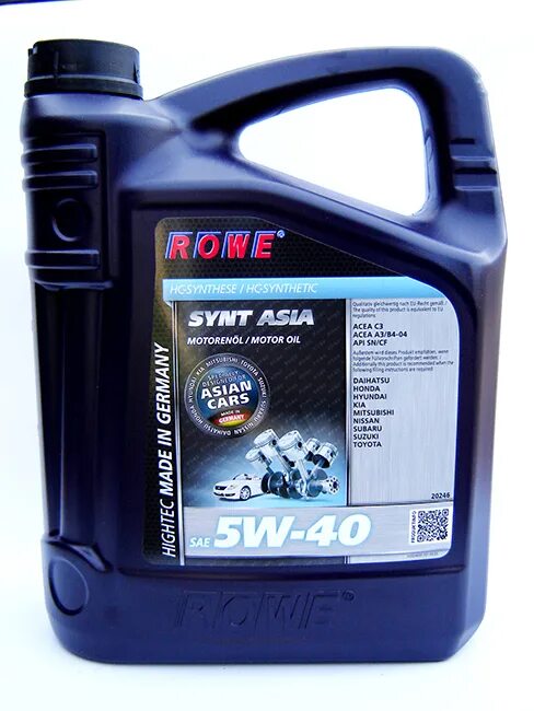 Rove масло. Rowe 5-40. Rowe 5w40 5л. Rowe 5w40 Asia. Rowe SAE 5w-40 4 l.