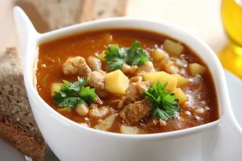 Суп из свинины с картошкой