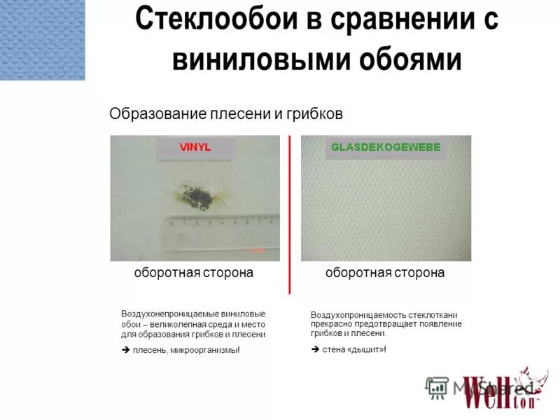 Характеристика стеклообоев