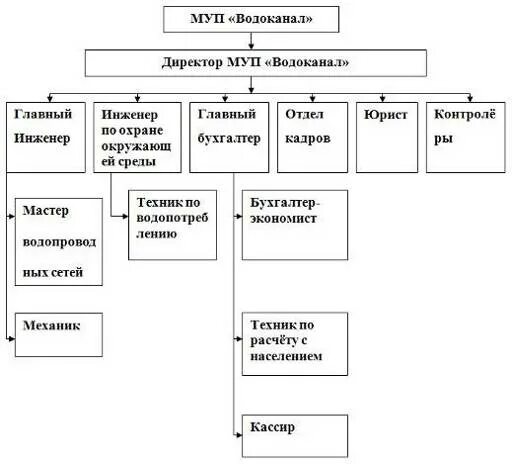 Телефон бухгалтерии муп. Структура управления МУП Водоканал. Организационная структура предприятия Водоканал. Организационная структура предприятия МУП Водоканал. Организационная структура водоканала схема.