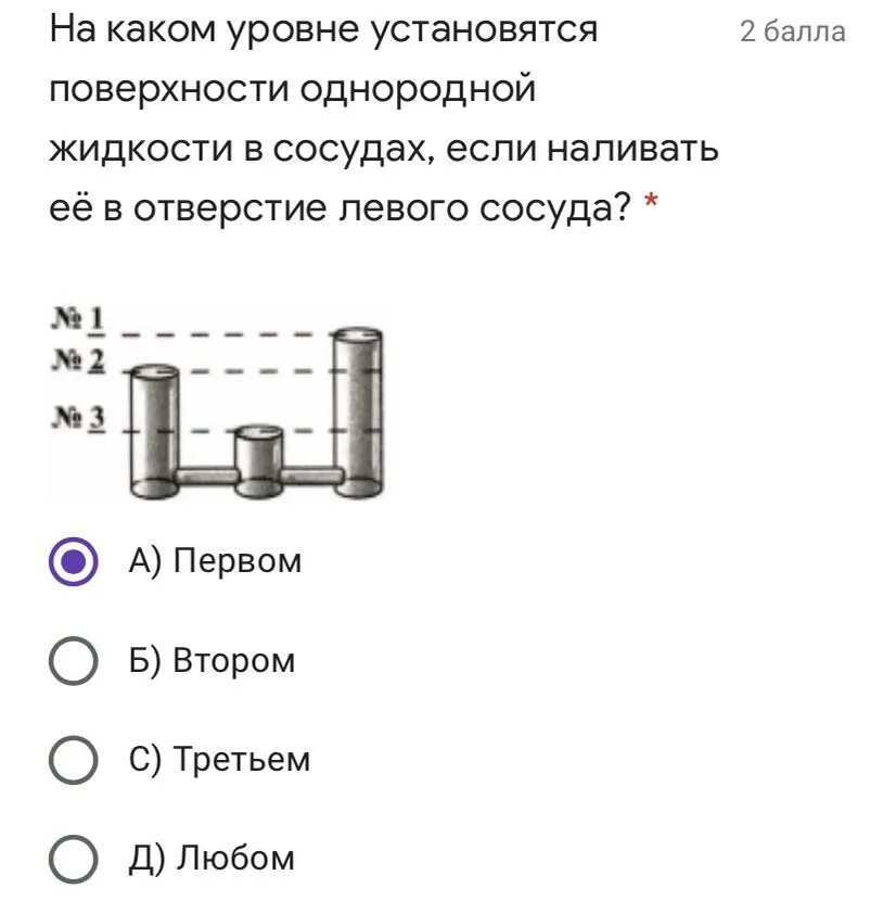 На каком уровне установятся поверхности однородной жидкости. Расположение уровней однородной жидкости. Однородная жидкость в сосудах расположение уровней. Динамика уровня жидкости в открытых сосудах.