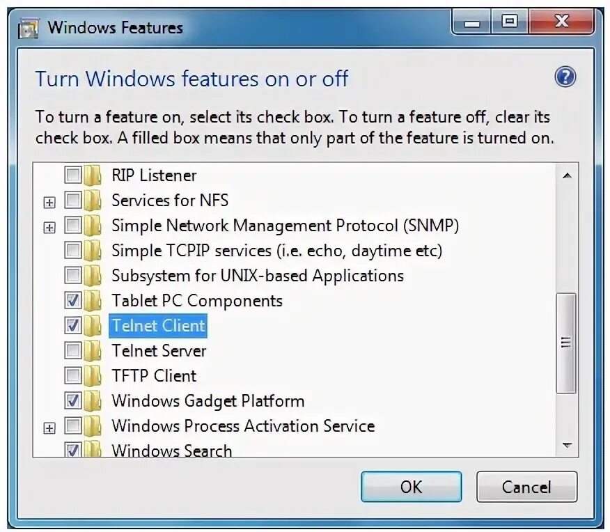 Enable features. Enable features