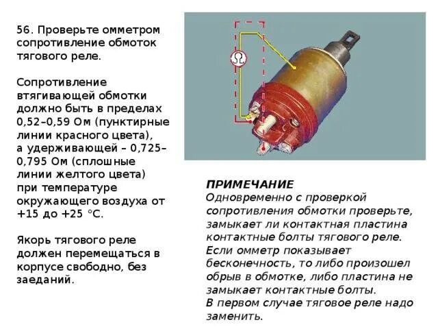 Схема втягивающего реле стартера ВАЗ 2110. Схема обмоток втягивающего реле стартера. Втягивающее реле стартера 24 вольта сопротивление. Схема проверки втягивающего реле стартера.