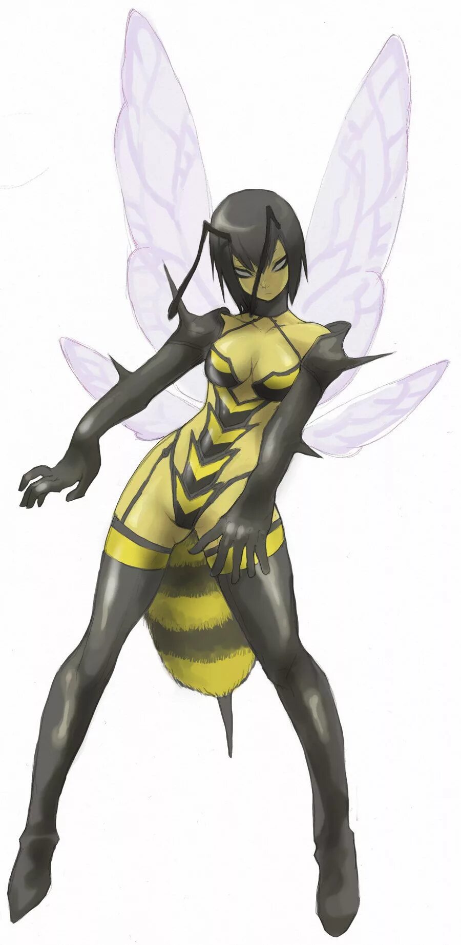 Plant girls insect invasion. Monster Musume пчела. Monster Musume Оса.