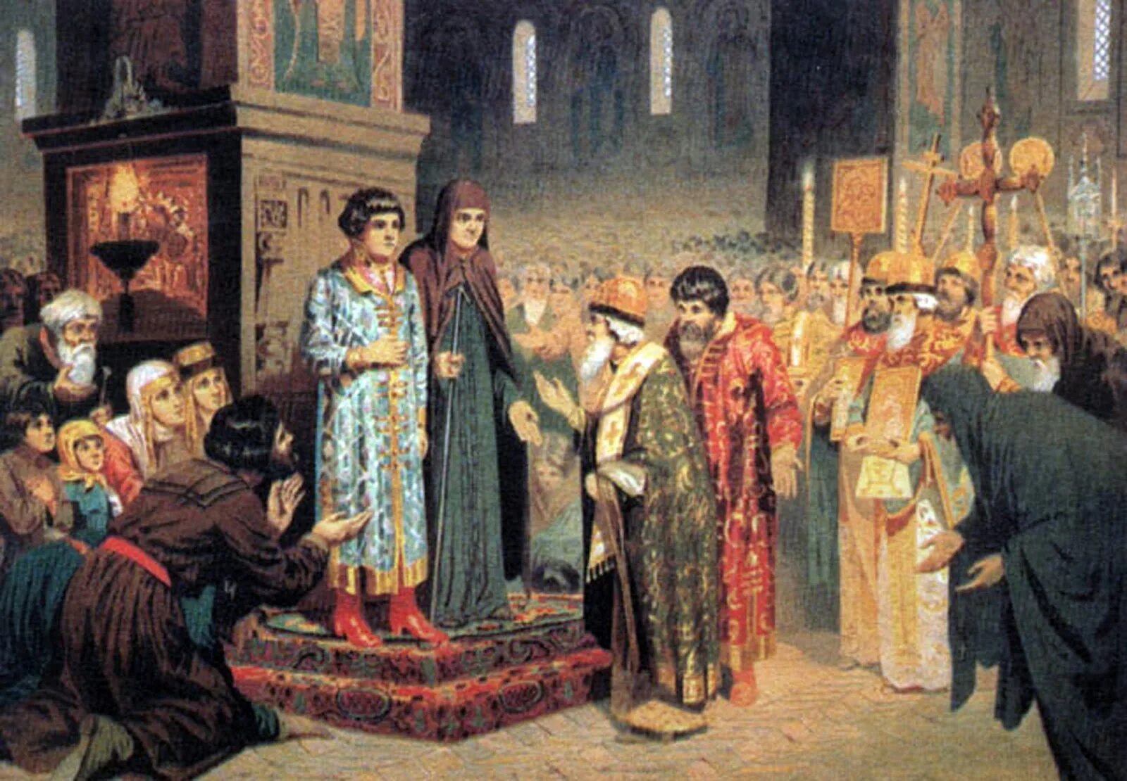 Избрание Михаила Романова 1613. Высший совет русского царства состоявший