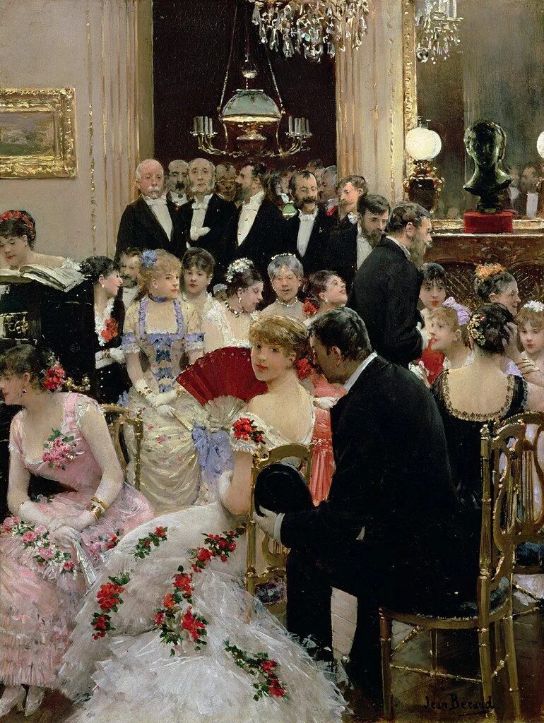 Вечер 19 века. Jean Beraud художник. Салонная живопись жана Беро.