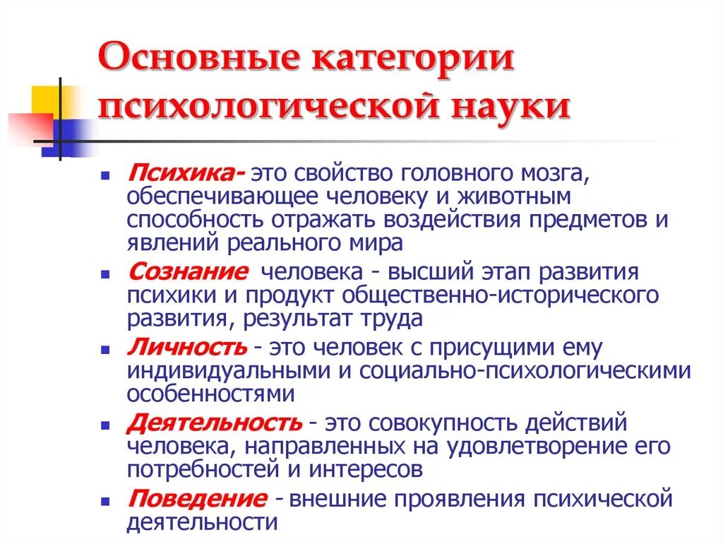 Каковы основные социально психологические. Основные понятия и категории психологии. Основные категории психологической науки. Основные принципы и категории психологии. Основными категориями психологии являются.