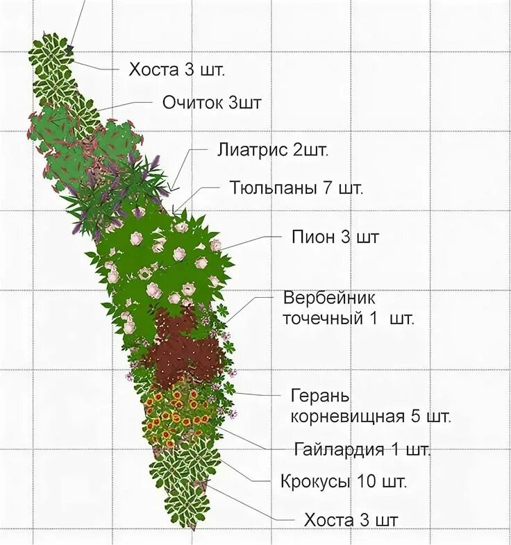 Клумба из многолетников непрерывного цветения схема. Миксбордер непрерывного цветения многолетников схема. миксбордер непрерывного цветения многолетников. рабатка из многолетников схема. клумбы миксбордеры непрерывного цветения.