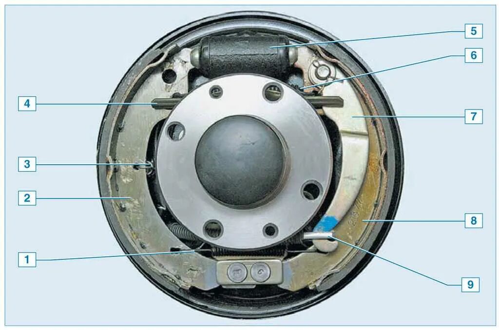 Барабан стояночного тормоза. Тормозной механизм задних колес ВАЗ 2170. Задний барабан ВАЗ Приора тормоза. Задние барабанные тормоза Гранта.