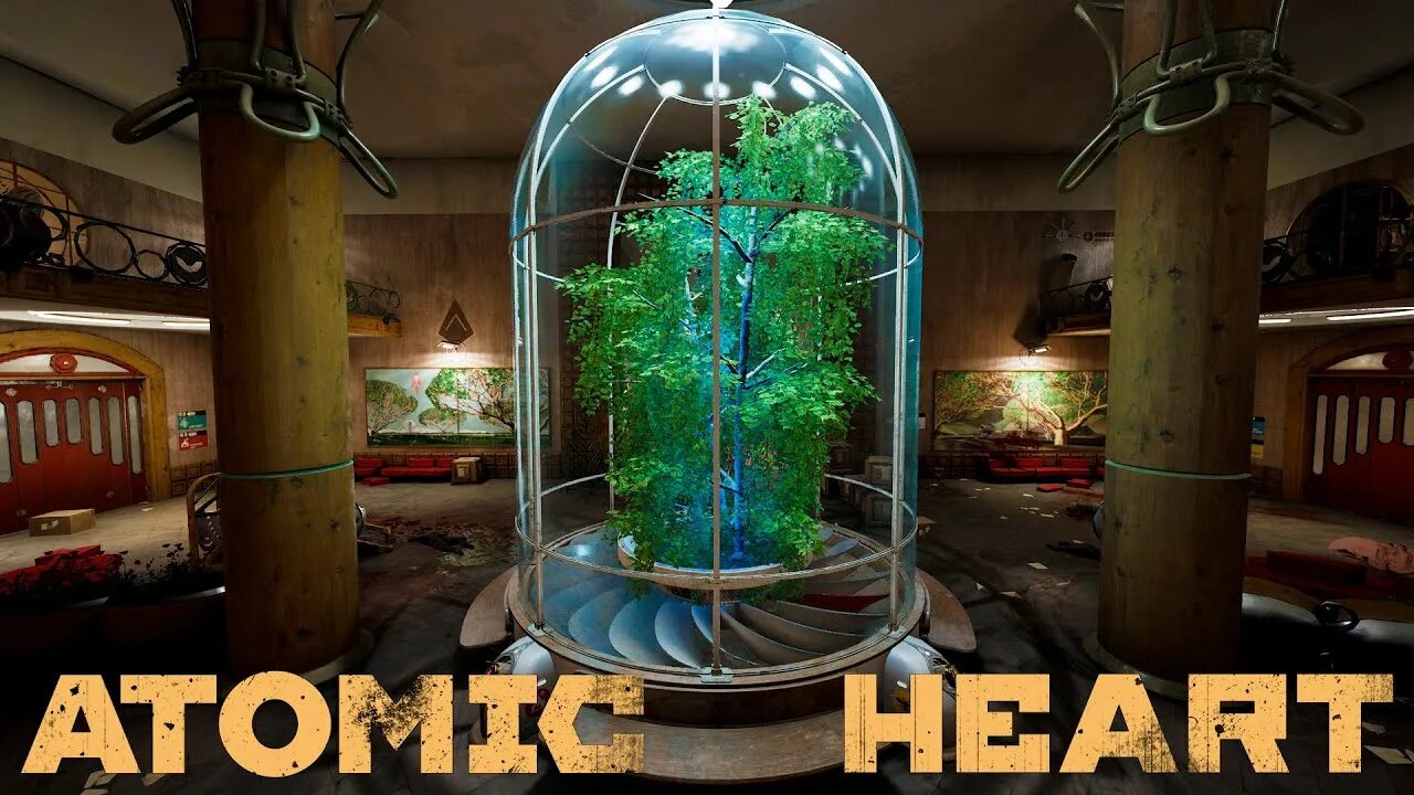 Атомик харт комплекс. Презентация atomic heart в москве. Atomic heart статуи. Атомик харт оранжерея. Atomic heart ps3.