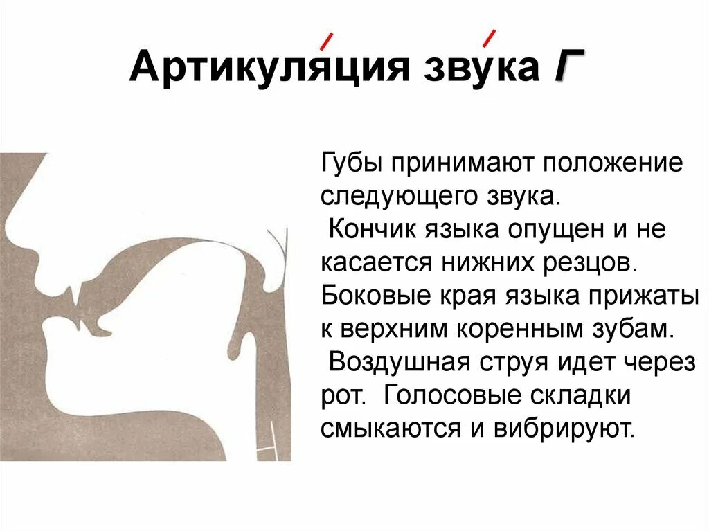 Постановка звука п