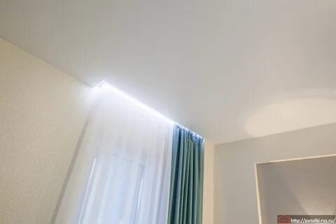 Гардина для натяжного потолка с подсветкой