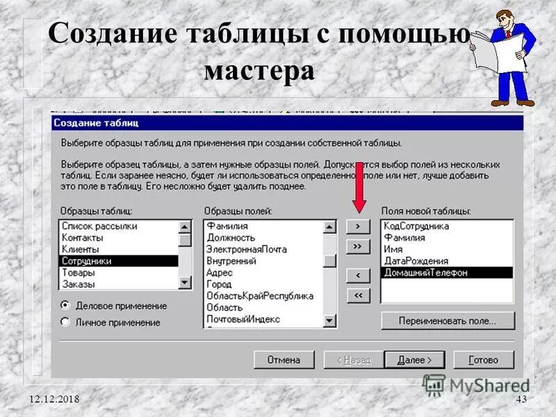 Как создать таблицу с помощью мастера. Создание таблицы с помощью мастера. Создание формы с помощью мастера access. Создание таблицы с помощью мастера. Мастер таблиц в access.