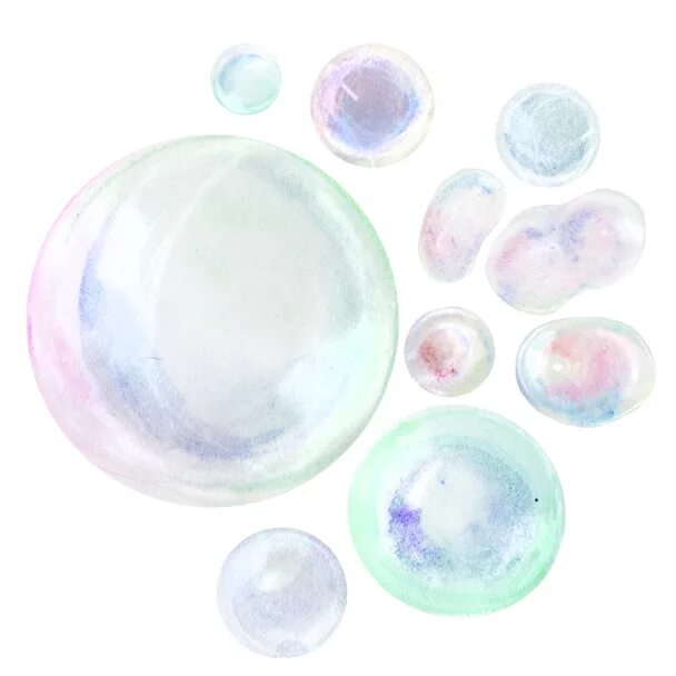 Мыльные пузыри акварелью. Акварельные пузыри. Пузыри акварелью. Акварельные мыльные пузыри на прозрачном фоне.