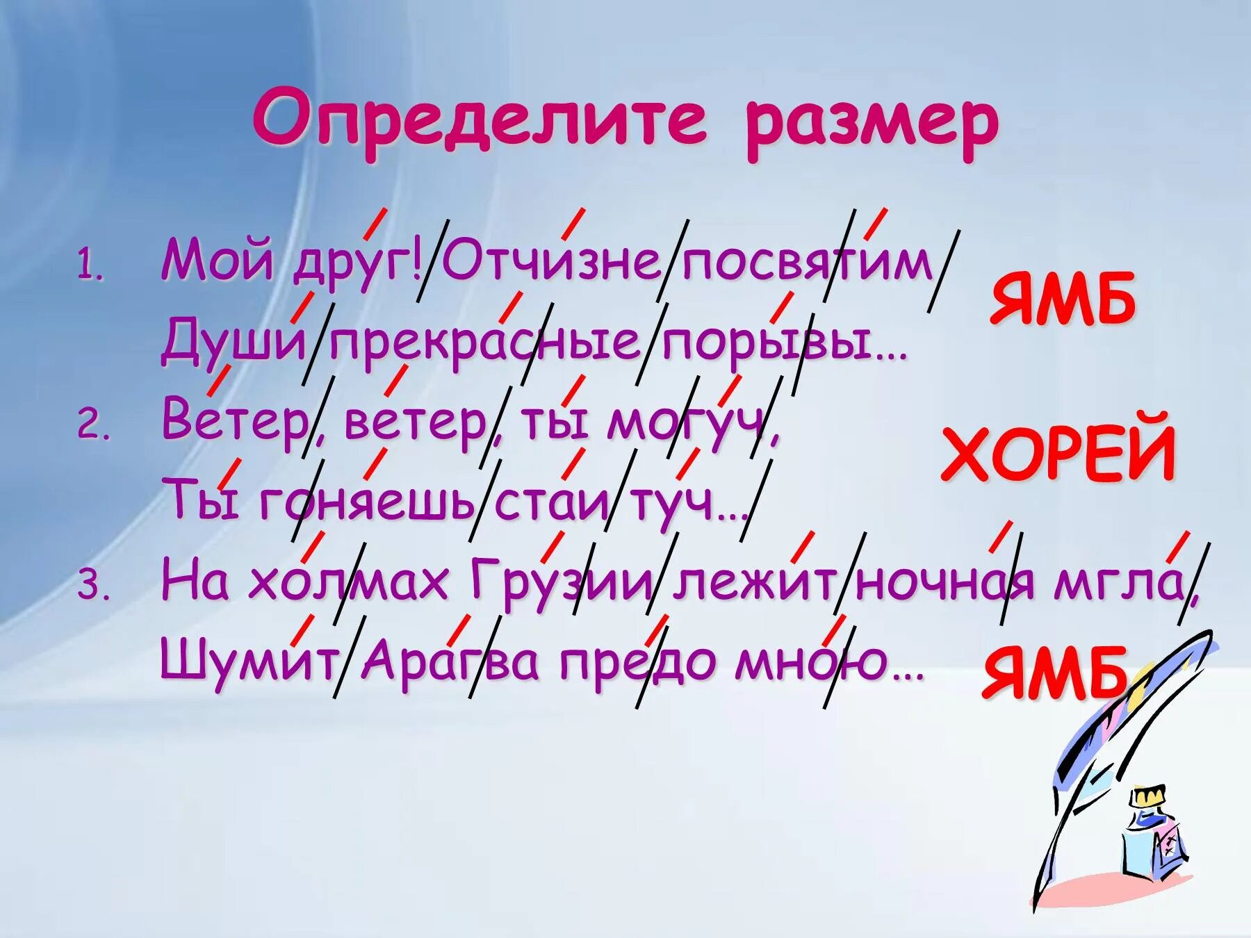 Стихотворения написанные хореем. Ямб стихи. Ямб в стихотворении. Ямб примеры стихов. Ямб размер стиха.