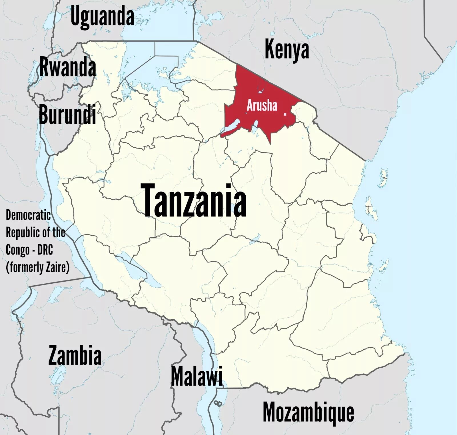 Особенности страны танзания. Аруша Танзания на карте. Расположение Танзании на карте. Географическое положение Танзании на карте.