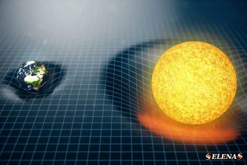 Солнечное притяжение. Гравитационное поле солнца. Гравитация солнца и земли. Искривления пространства-времени 3д. Гравитационное поле вокруг планеты.