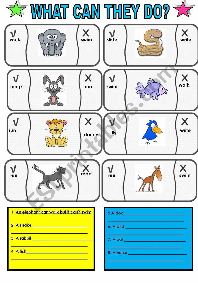 What can i do with it. What can they do? Карточка. Can Worksheet. Английский животные can can't. I can задания.