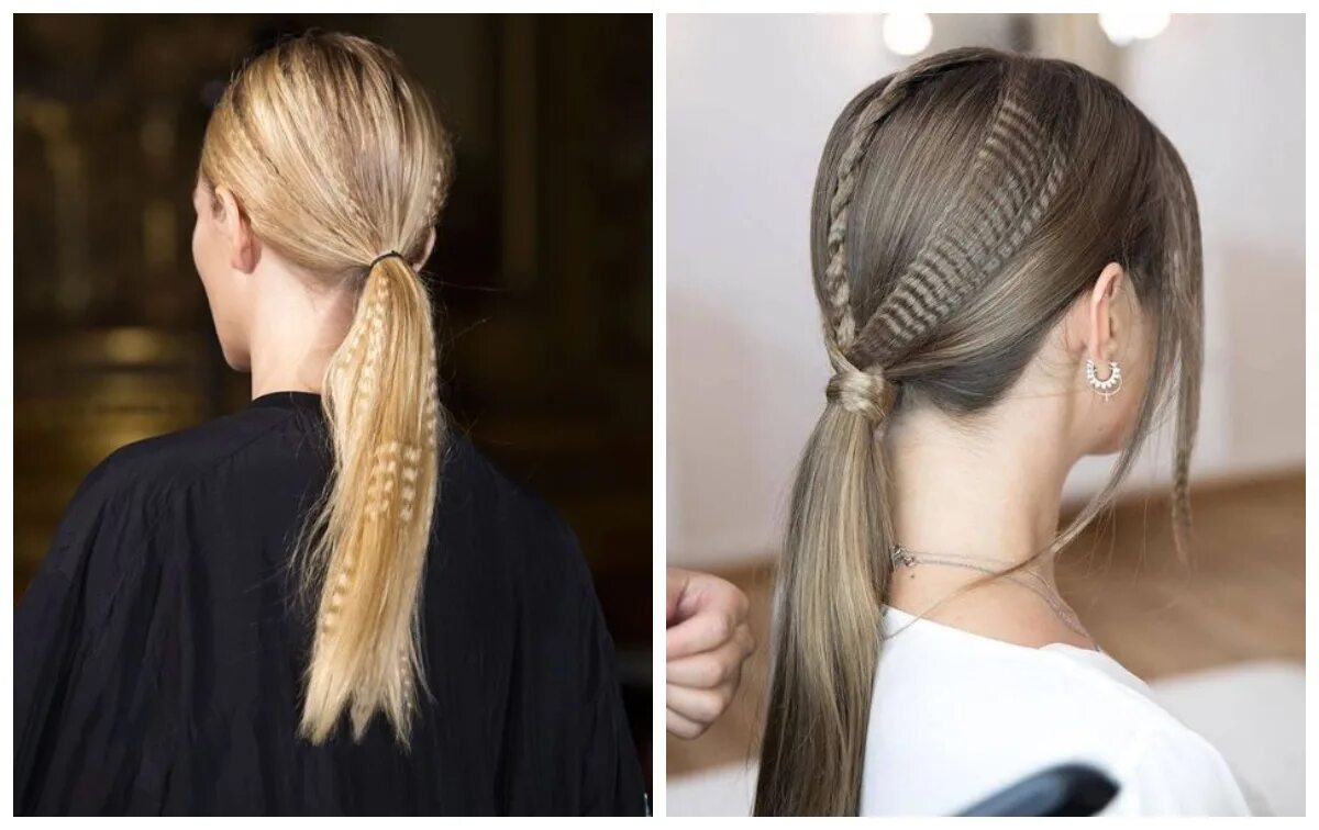 Накладные волосы прически. Два хвоста прическа. Высокий хвост на длинные волосы. Два хвостика прическа. Низкий хвост.