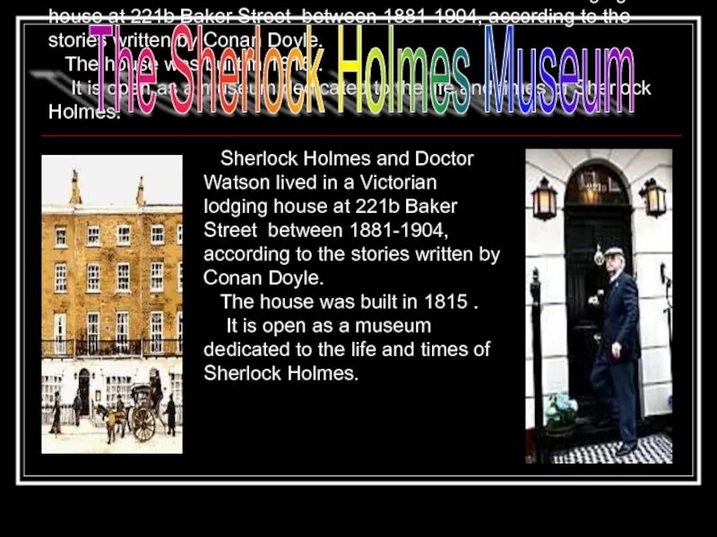 Sherlock holmes text