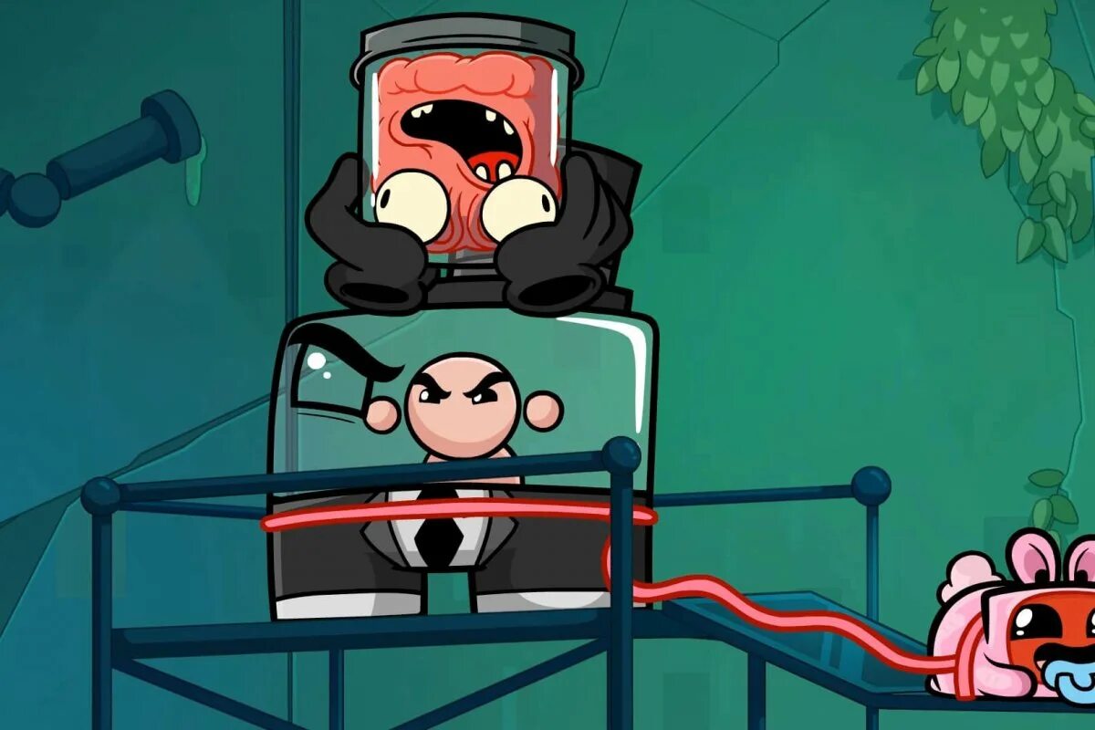 Игра super meat. Super meat boy Forever. Super meat boy Наггет. Super meat boy Forever Nugget. Доктор зародыш super meat boy.