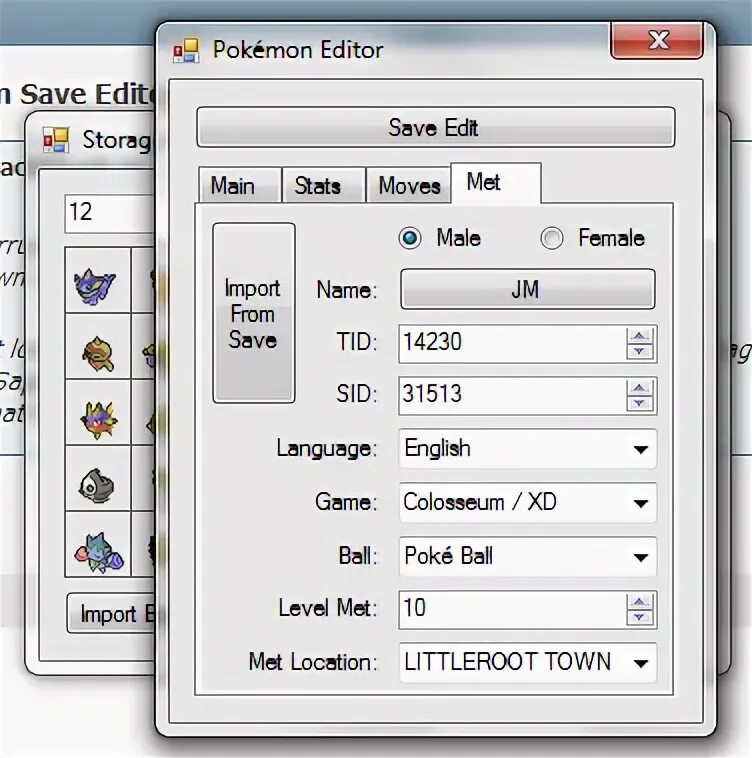 Save redactor. Save editor. сейв эдитор. pokemon gold save editor.