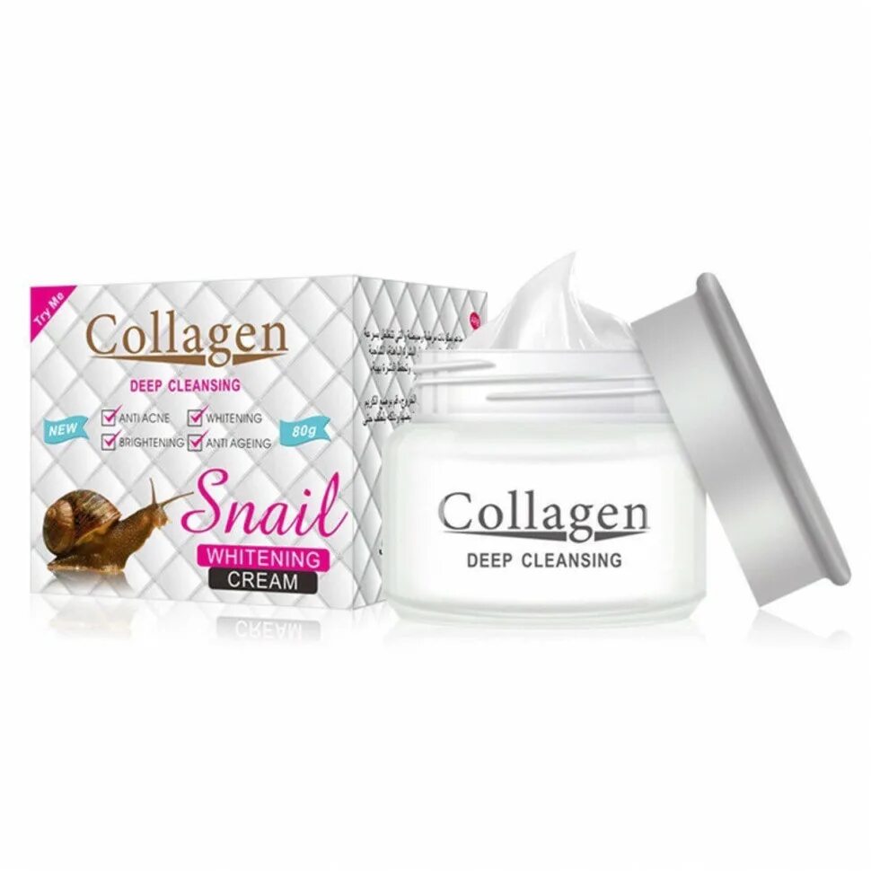 Коллаген улиток. Крем Collagen Deep Cleansing Snail. Крем Collagen Deep Cleansing Snail Whitening. Крем коллаген улитка Moisturizing. Крем для лица Collagen отбеливающий с экстрактом улитки, 80 г.