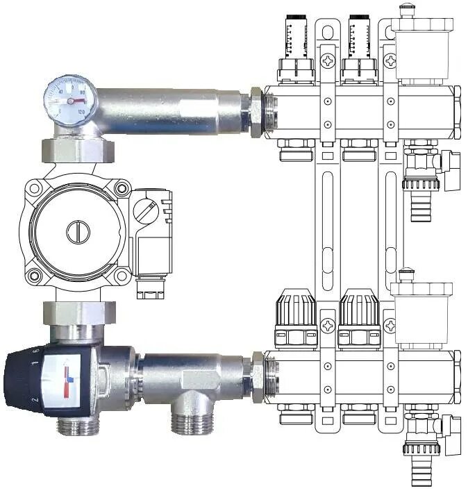 Смесительный узел профактор. Насосно смесительный узел виер 208. Группа подмеса с трех ходовым клаппаном для теплого пола. Смесительный узел виер. Тим 1035 смесительный узел.