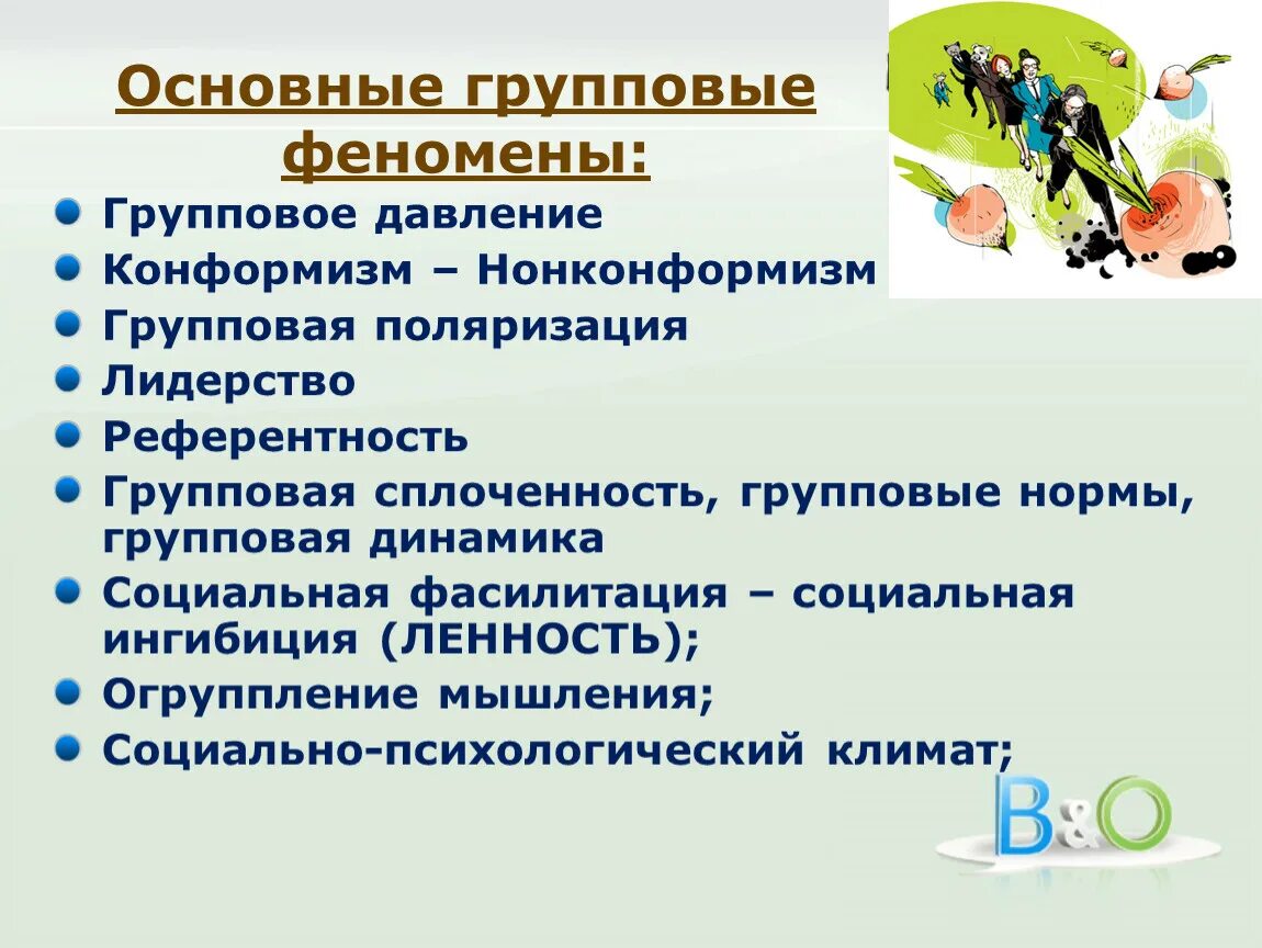 Психологические феномены группы