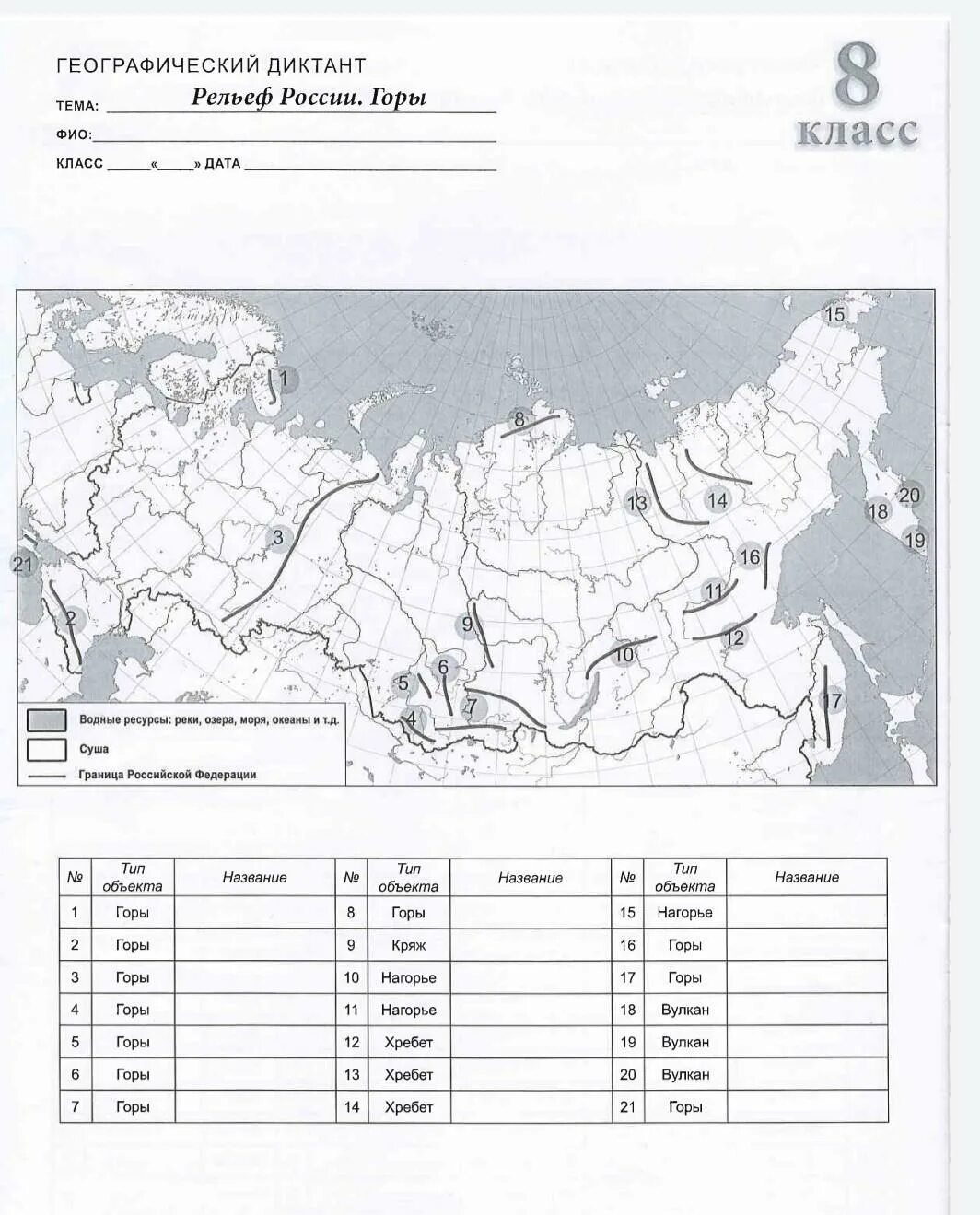 Россия на карте 2 тест. Номенклатура контурная карта по географии 8 класс. Номенклатура рельеф России 8 класс география. Рельеф России 8 класс география карта. Рельеф России география 8.