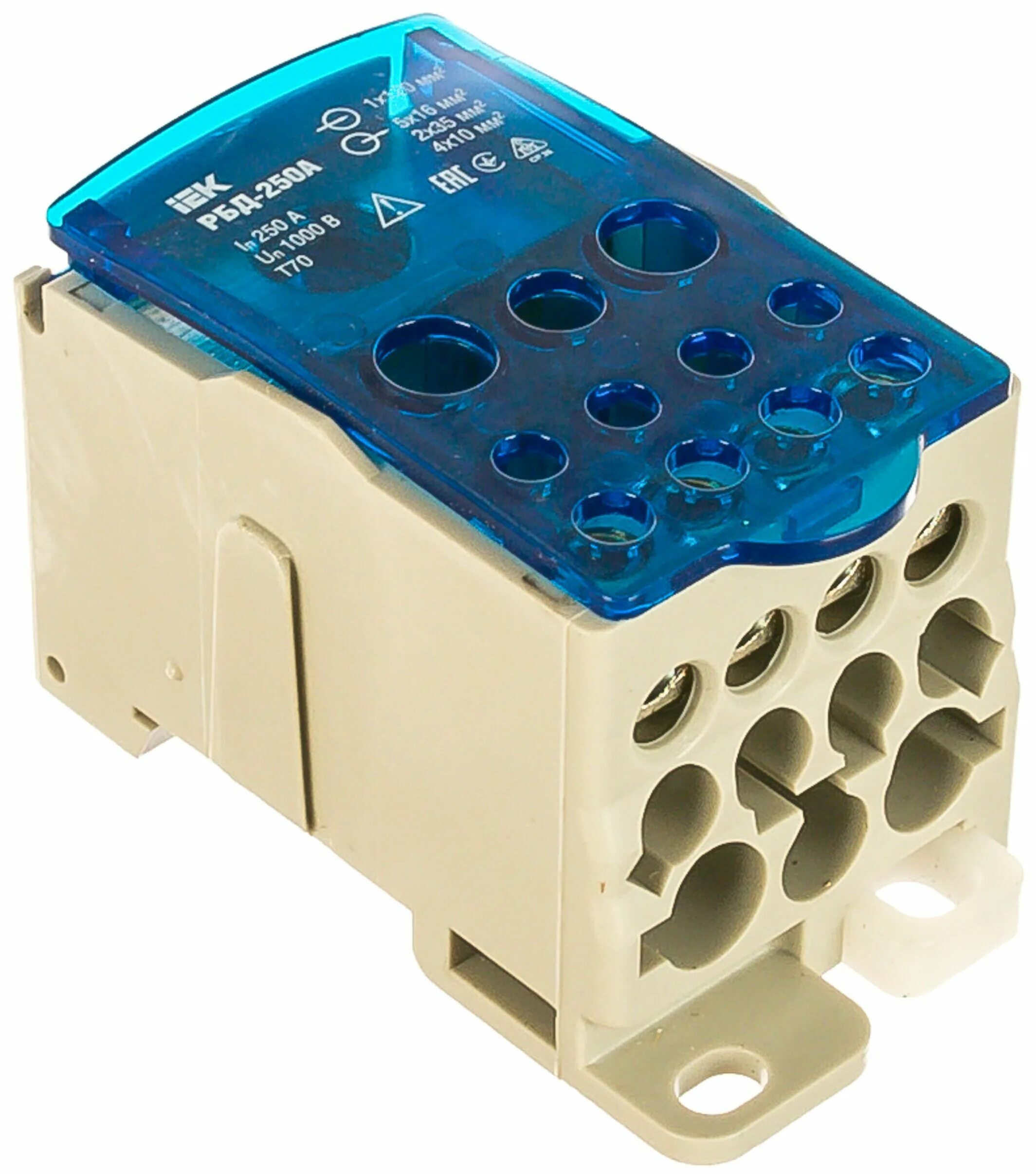 распределительный блок на din рейку рбд 125а