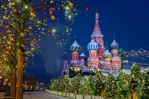 Новогодняя красная площадь в москве - фото.