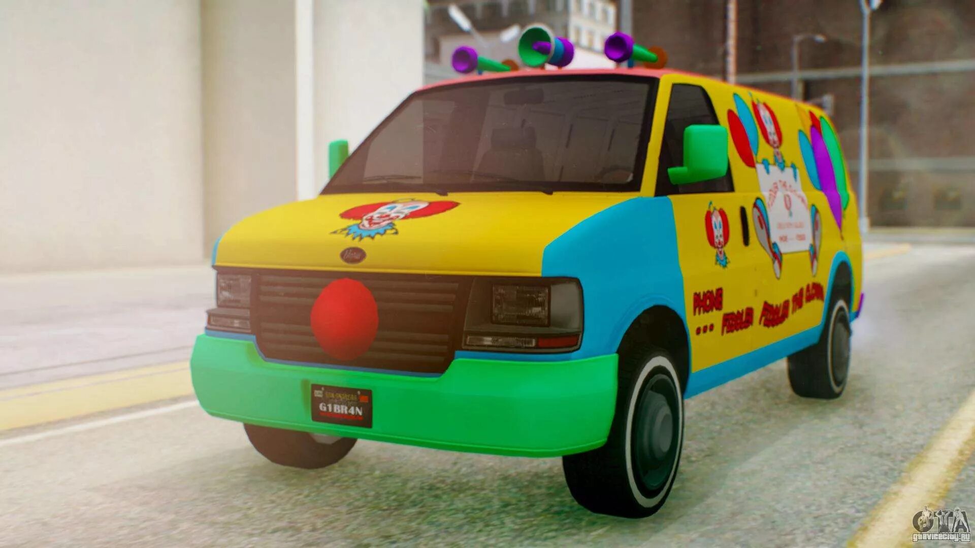 Гта клоун. Клоунский фургон ГТА 5. Vapid Clown van. Vapid Clown van GTA 5. ГТА 5 Clown van.