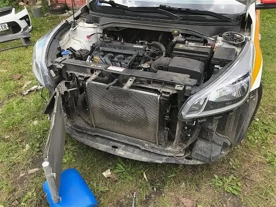 Как снять радиатор кия рио 3 Мойка радиатора KIA Rio (3G), 1,6 л, 2012 года плановое ТО DRIVE2