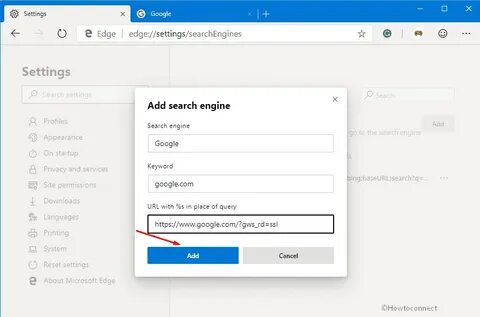 How to Set Google as Default Search in Chromium Microsoft Edge Browser ...