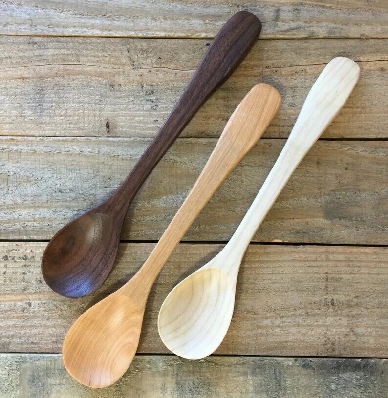 Wooden spoon. Ложка из бамбука. Ложечка из кокосового дерева. Ложка бамбуковая Natura /1897/.