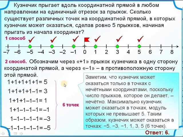 Кузнечик прыгает вдоль координатной прямой 5 прыжков. Кузнечик на координатной прямой. Кузнечик прыжок прыгает вдоль координатной. Вдоль координатной прямой.