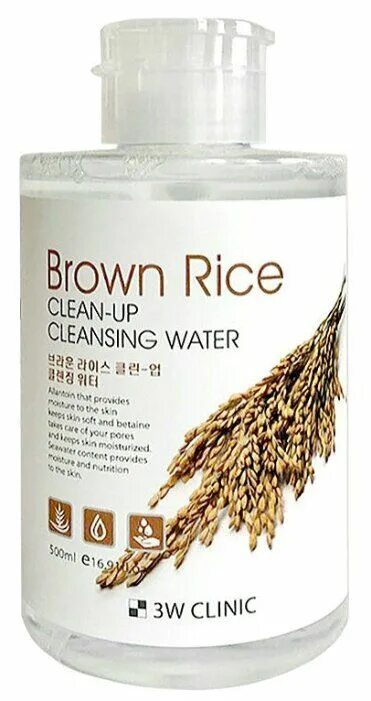 Cleansing up. 3w Clinic Brown Rice мицеллярная вода. С гиалуроновой кислотой 500мл. 3w Clinic clean-up Cleansing Water. 3w Clinic Green Tea clean-up Cleansing Water 500ml. Экстракт буры.