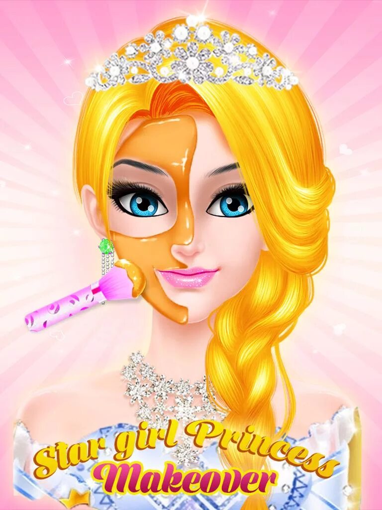 Помоги принцессе. Princess Makeover. Star girl. Pretty girl Princess.