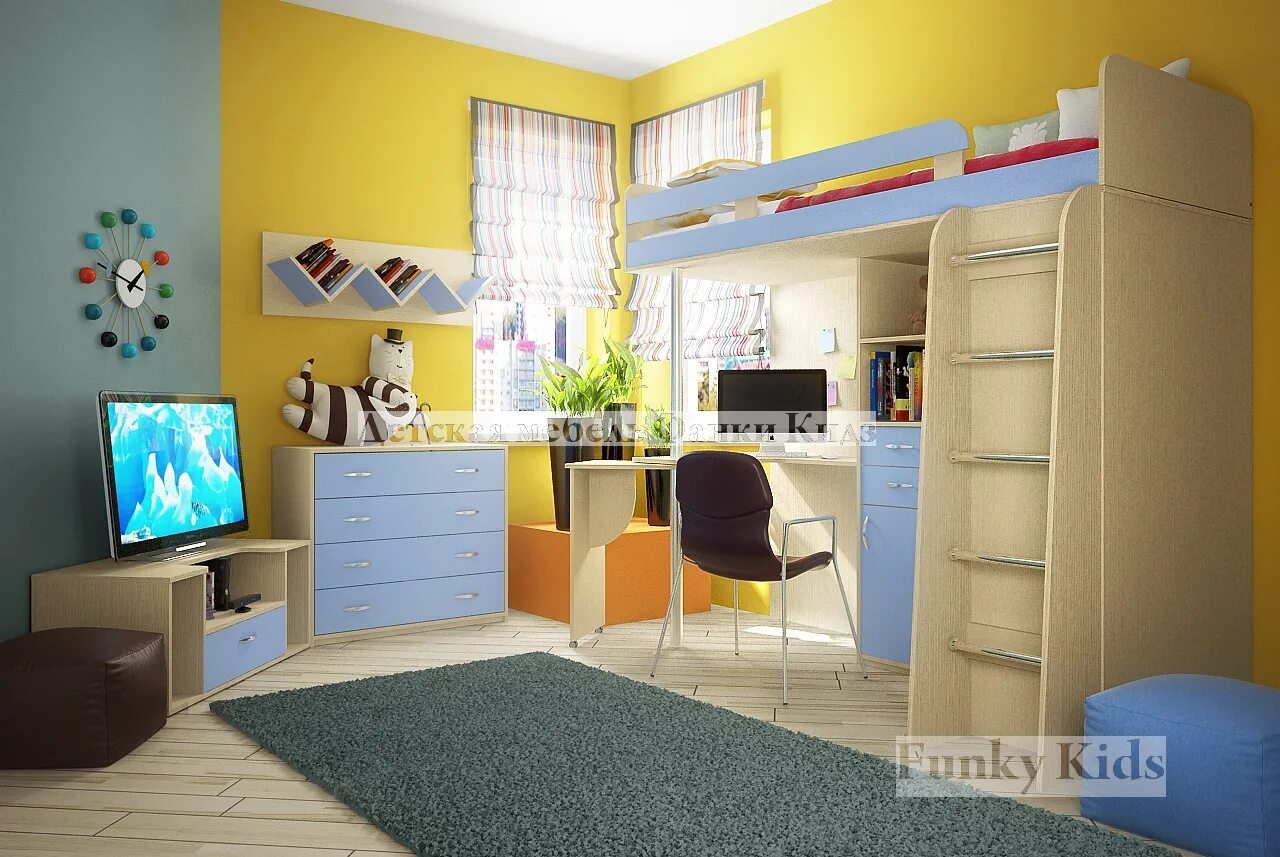 Фанки 7. Детская кровать чердак funky kids-1 (фанки кидз-1) гранд фм. детская кровать-чердак funky kids-22 св (фанки кидз-22 св). фанки. детская мебель лайт.