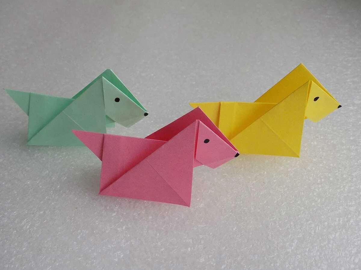 Оригами. Оригами для детей. Оригами из бумаги для детей. Поделки из бумаги легкие.