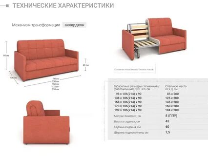 Инструкция по сборке дивана аккордеон
