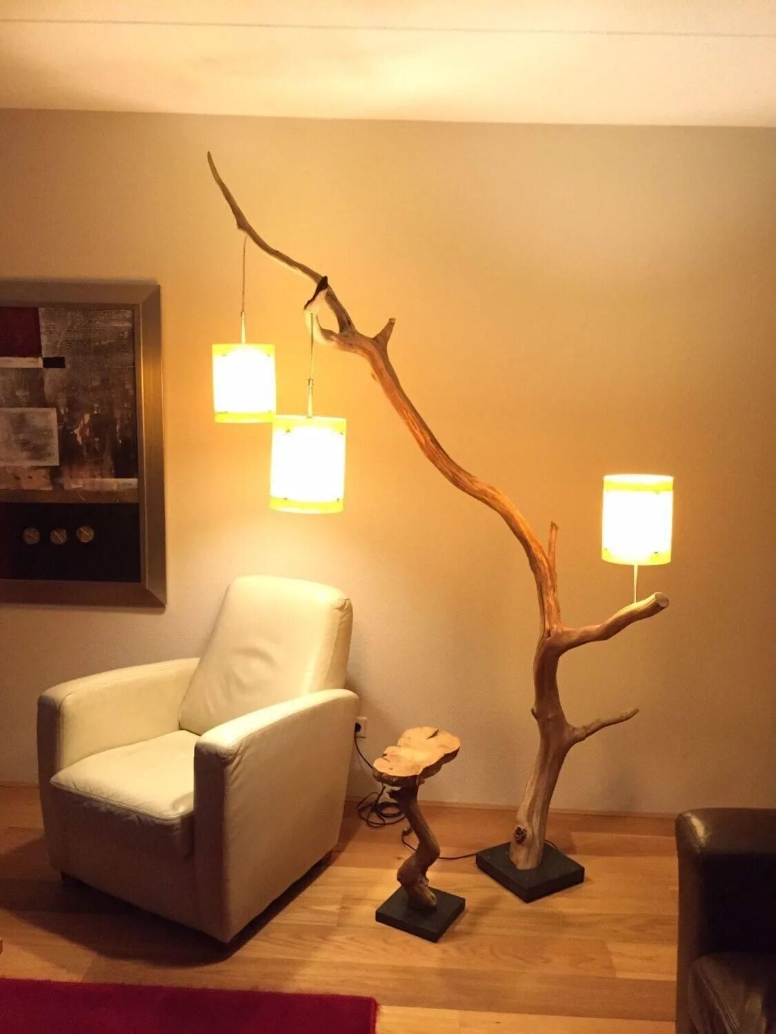 Awesome driftwood lamp stands giving authentic decoration in natural art style I