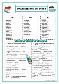 In on at time worksheets