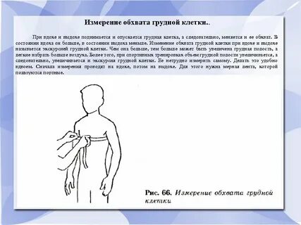 Измерение обхвата грудной клетки