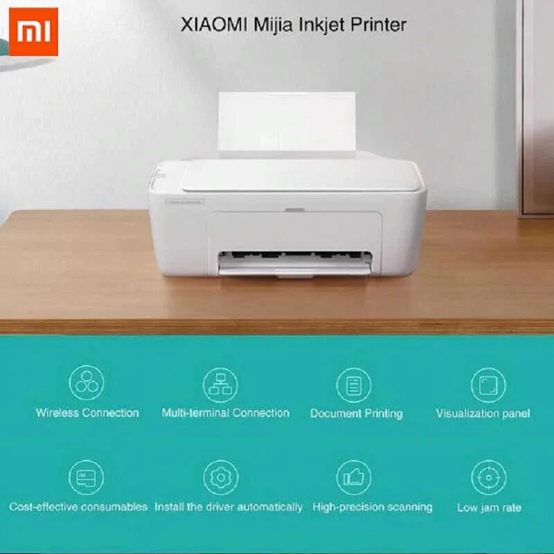 Струйный принтер xiaomi. Принтер xiaomi mijia. принтер xiaomi mijia inkjet printer. беспроводной принтер xiaomi. xiaomi mijia wireless all-in-one inkjet printer pcl-3 white.