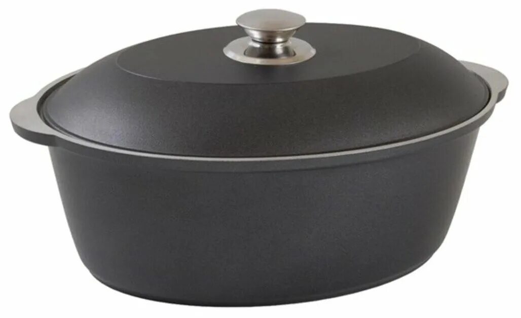 чугунная эмалированная посуда ситон. кукмара. утятница дп (черный) 4л у41. 5 л. Granchio.