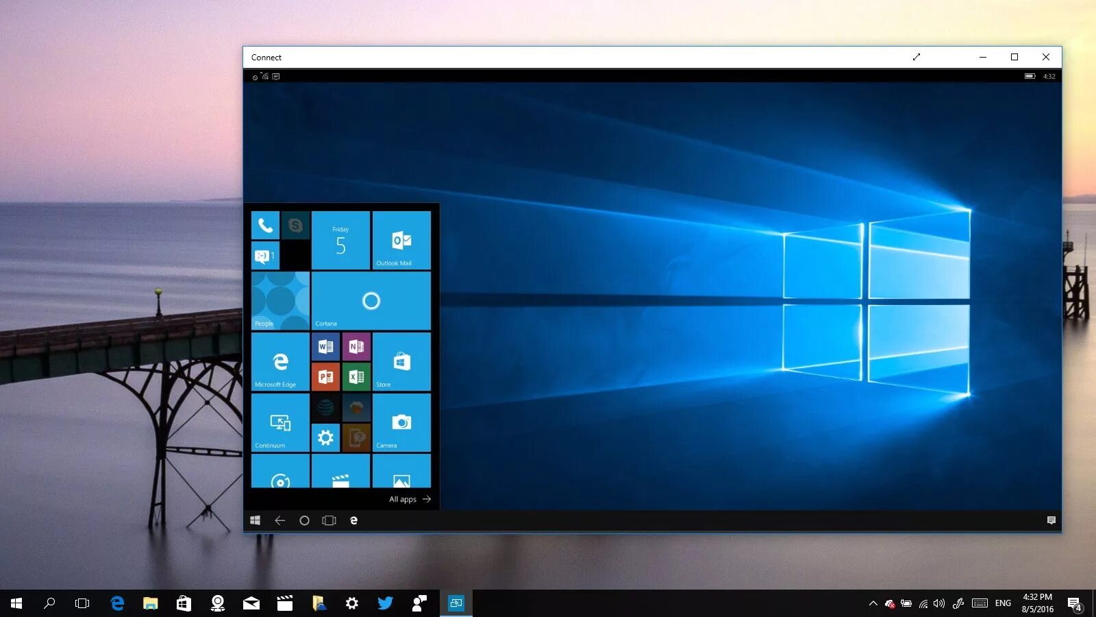 Desktop screens