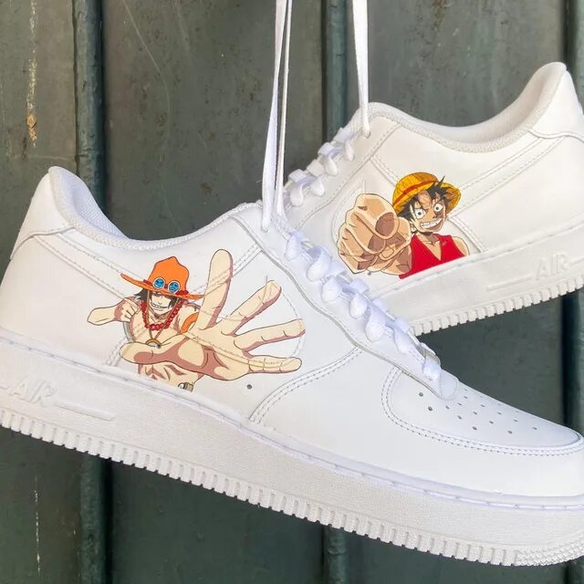 Кроссовки Ван Пис Nike. Air Force 1 one piece. Кастомные кроссовки Ван Пис. Zoro Air Force Custom. One piece кроссовки