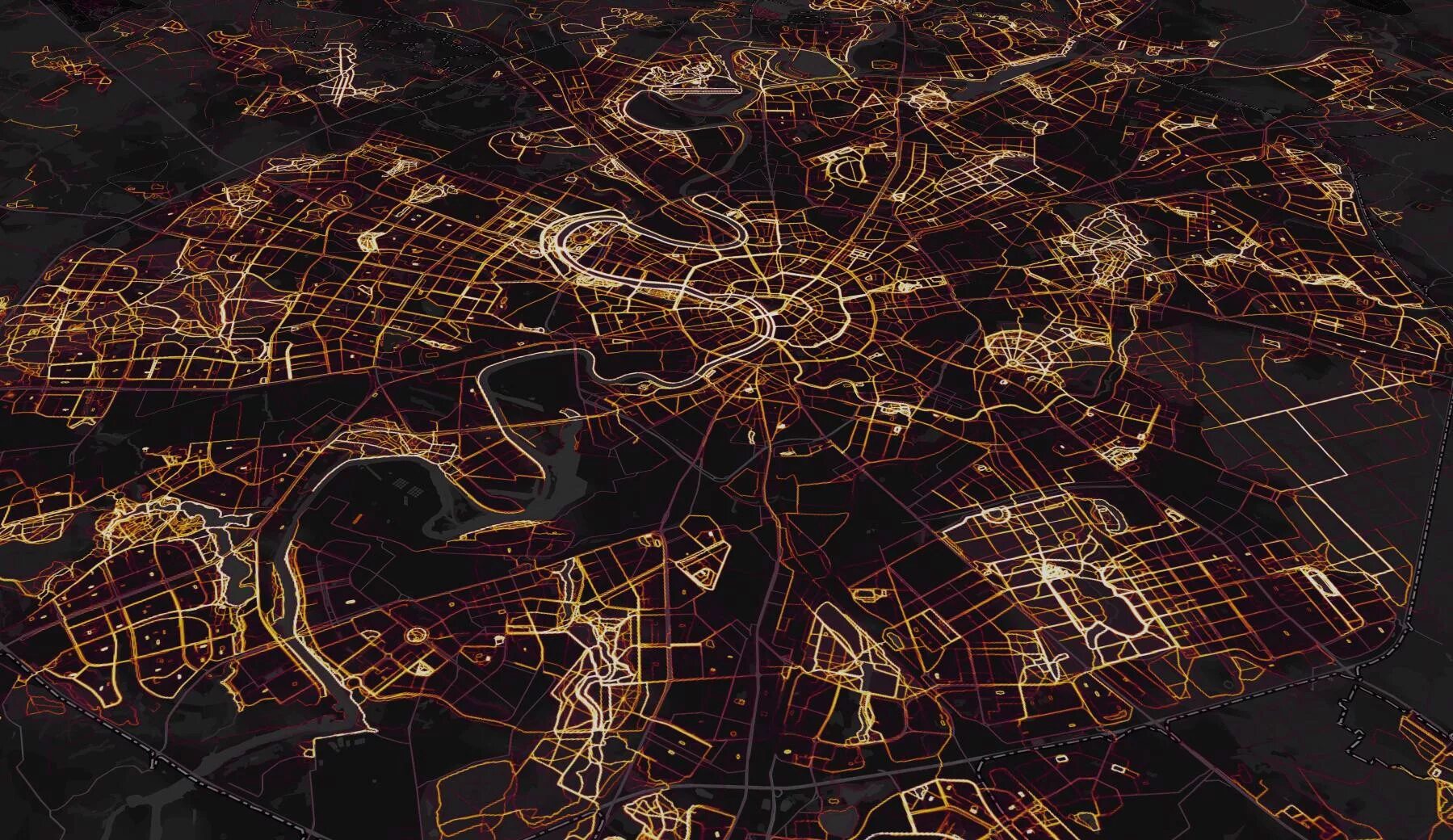 Фото карт москвы. Страва Heatmap. Карта Москвы красивая. Необычная карта Москвы. Объемная карта Москвы.